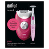 Braun Silk-epil 3 Epilator with Bikini Trimmer, Ruby