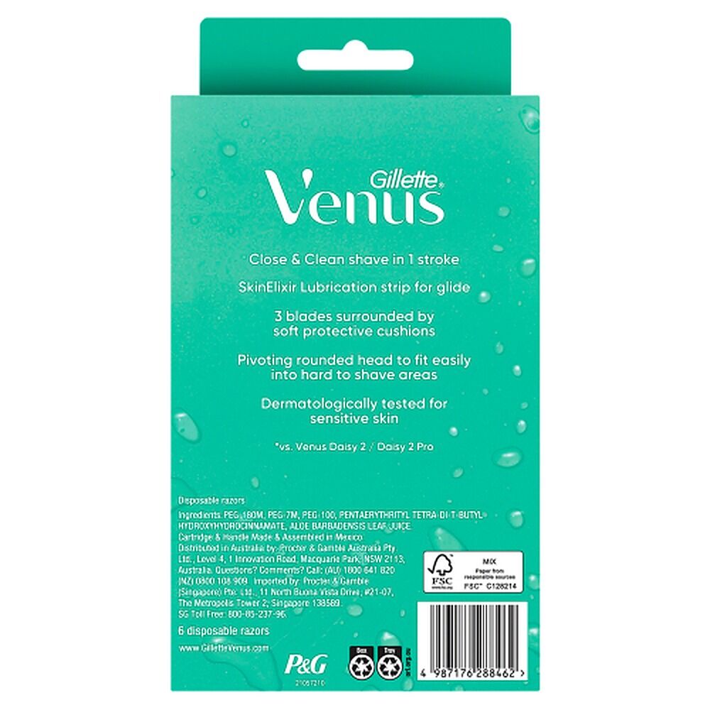 Gillette Venus Sensitive Disposable Razor 6 Pack