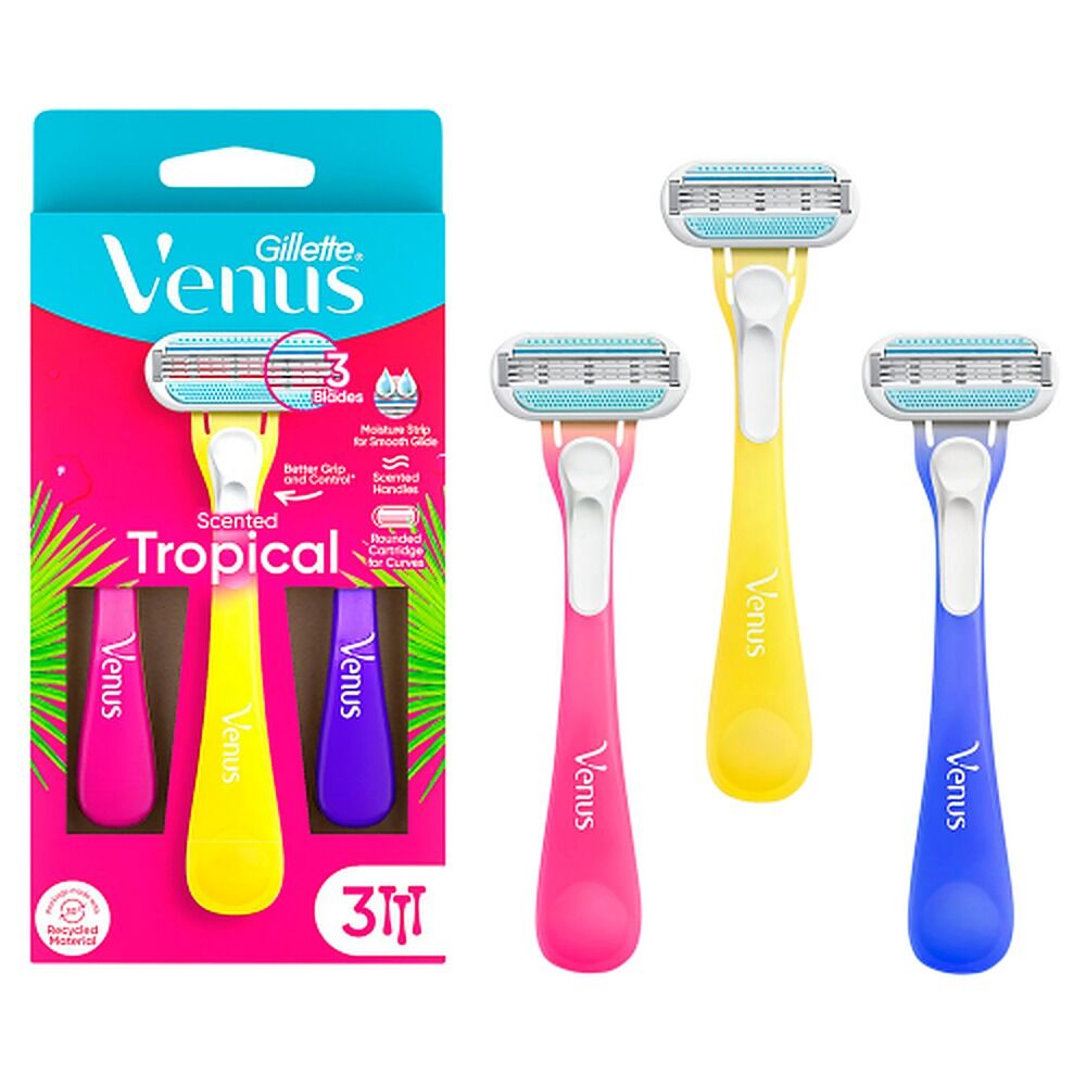 Gillette Venus Tropical Scented Women's Disposable Razor 3 Pack