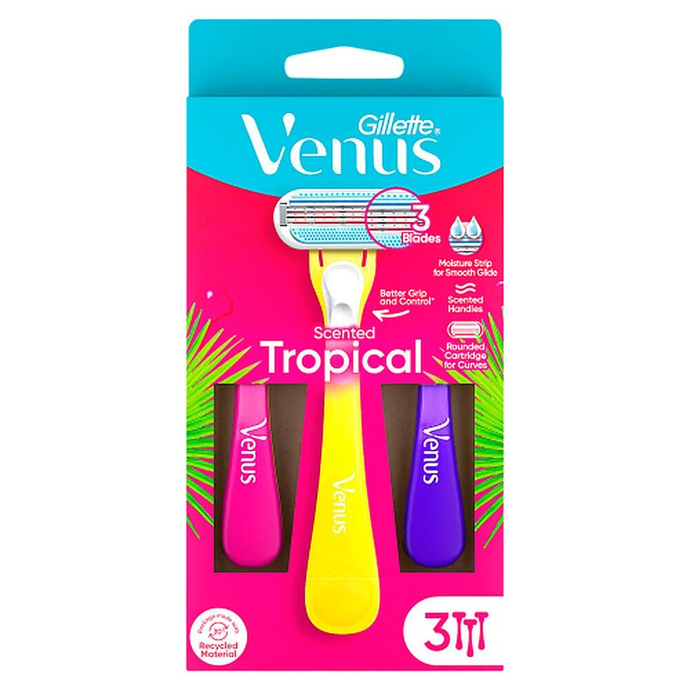 Gillette Venus Tropical Scented Women's Disposable Razor 3 Pack
