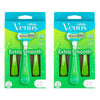 Gillette Venus Extra Smooth Sensitive Disposable Razor 2 Pack Bundle of 2