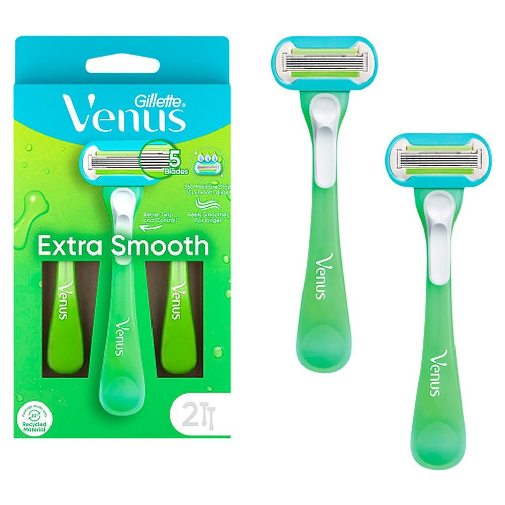 Gillette Venus Extra Smooth Sensitive Disposable Razor 2 Pack