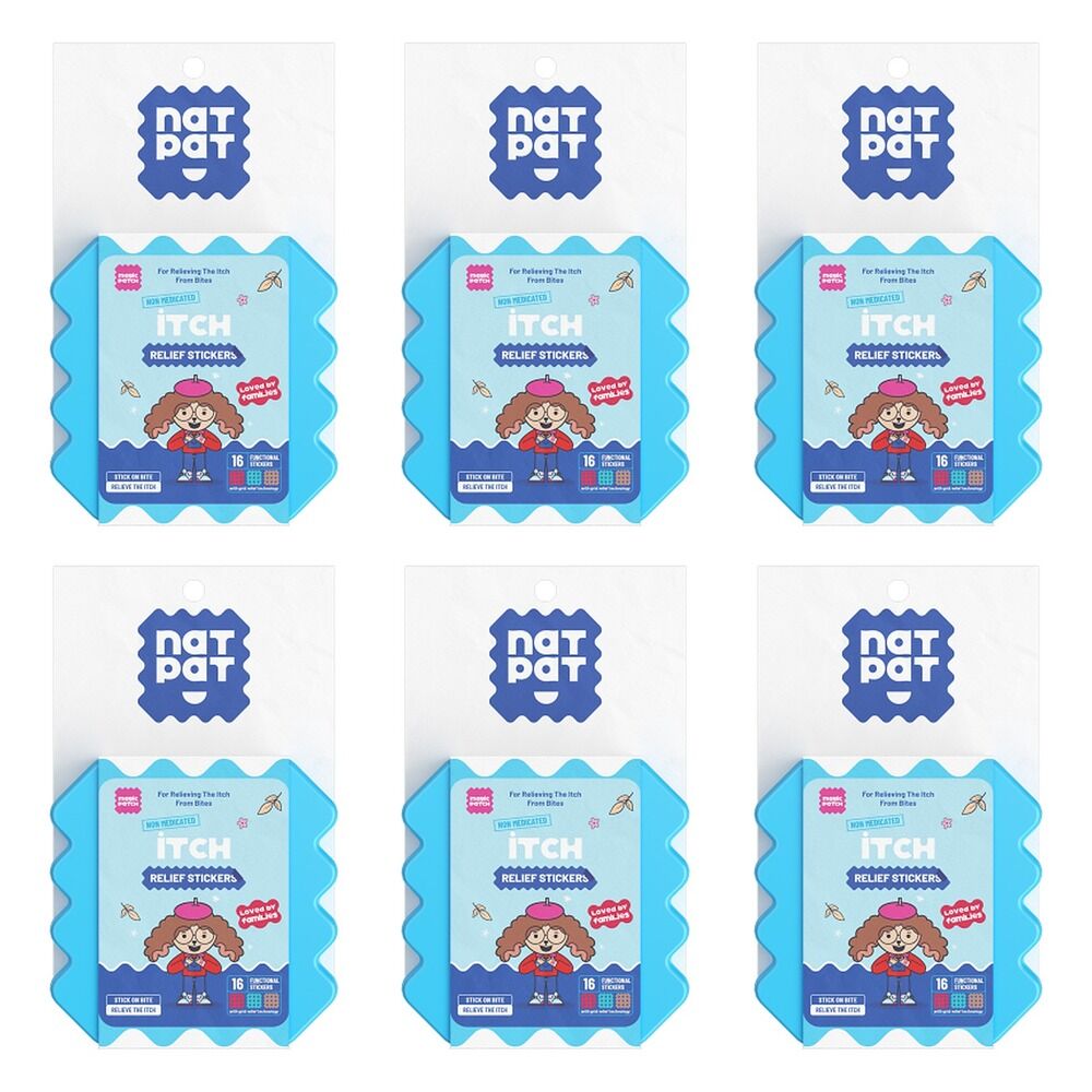 Natural Patch Co. NatPat MagicPatch Itch Relief Stickers M Pack of 6