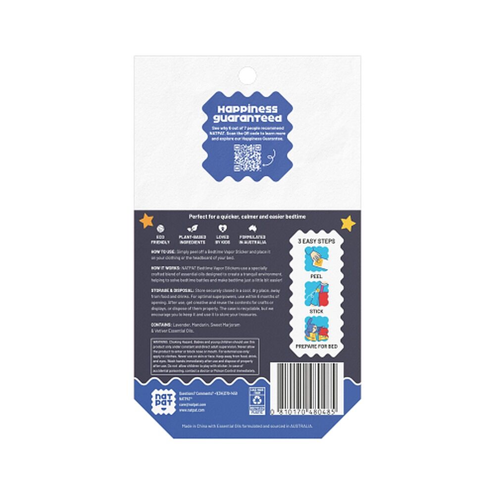Natural Patch Co. NatPat Kids Bedtime Sleep Promoting 16 Pack