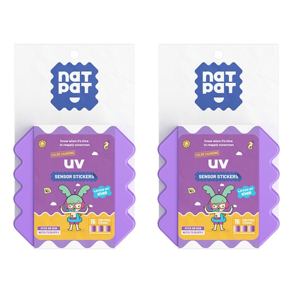 Natural Patch Co. NatPat SunnyPatch UV Sensing Colour Change Pack of 2