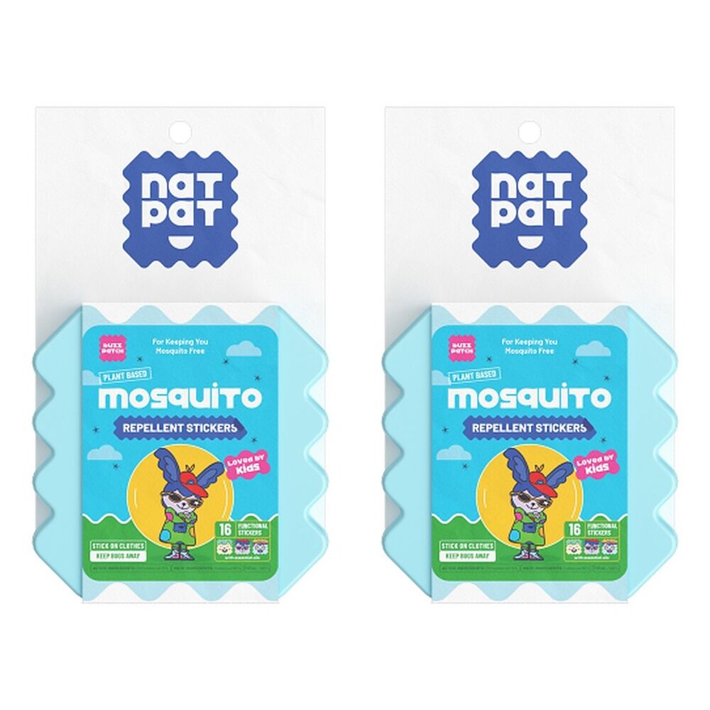 Natural Patch Co. NatPat Kids Mosquito Repellent Stickers Pack of 2