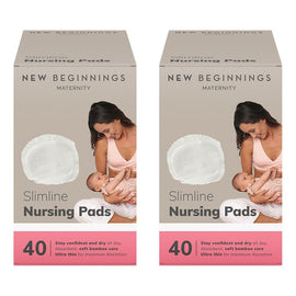 New Beginnings Ultra Thin Bamboo Breast Pads Pack of 2
