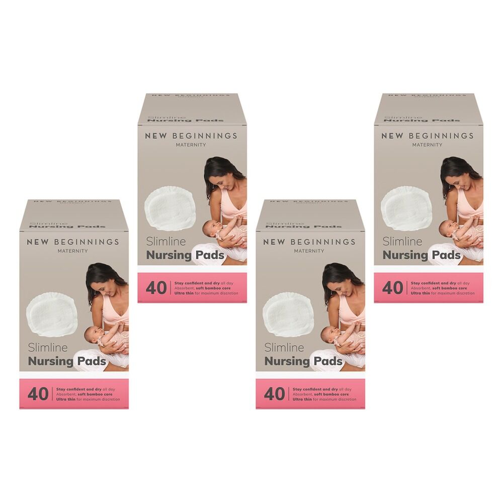 New Beginnings Ultra Thin Bamboo Breast Pads Pack of 4
