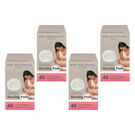 New Beginnings Ultra Thin Bamboo Breast Pads Pack of 4