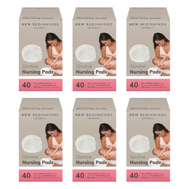 New Beginnings Ultra Thin Bamboo Breast Pads Pack of 6