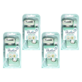 Schick Intuition Sensitive Care Disposable Razor 2 Pack Bundle of 4