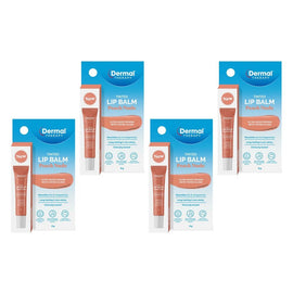 Dermal Therapy Tinted Lip Balm Peach Nude 8g Pack of 4
