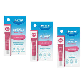Dermal Therapy Tinted Lip Balm Rose Pink 8g Pack of 3