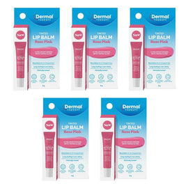 Dermal Therapy Tinted Lip Balm Rose Pink 8g Pack of 5