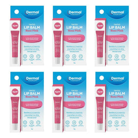 Dermal Therapy Tinted Lip Balm Rose Pink 8g Pack of 6