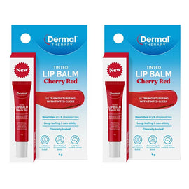 Dermal Therapy Tinted Lip Balm Cherry Red 8g Pack of 2