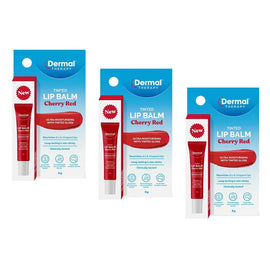 Dermal Therapy Tinted Lip Balm Cherry Red 8g Pack of 3