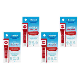 Dermal Therapy Tinted Lip Balm Cherry Red 8g Pack of 4
