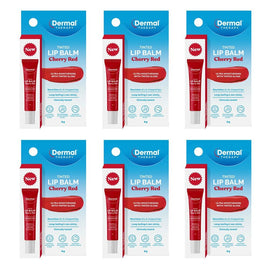 Dermal Therapy Tinted Lip Balm Cherry Red 8g Pack of 6