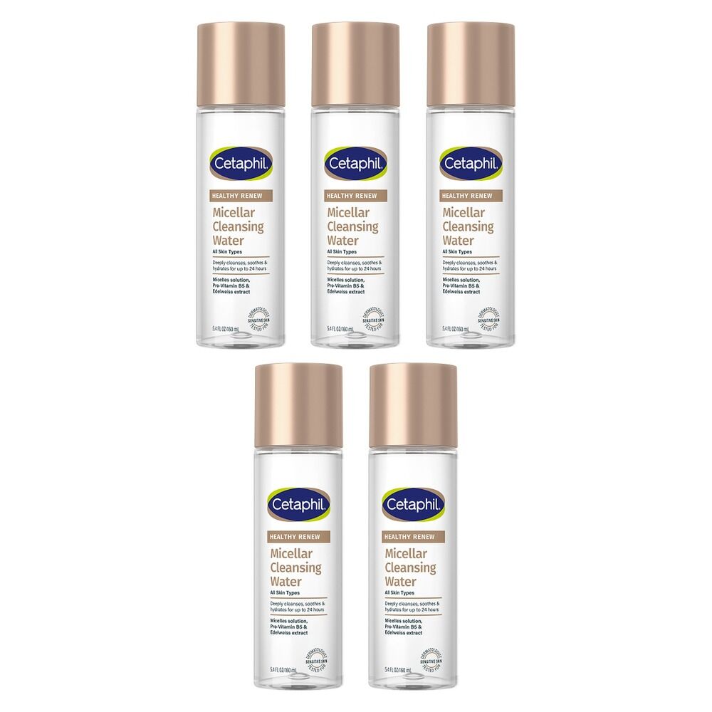Cetaphil Healthy Renew Micellar Cleansing Water 160mL Pack of 5