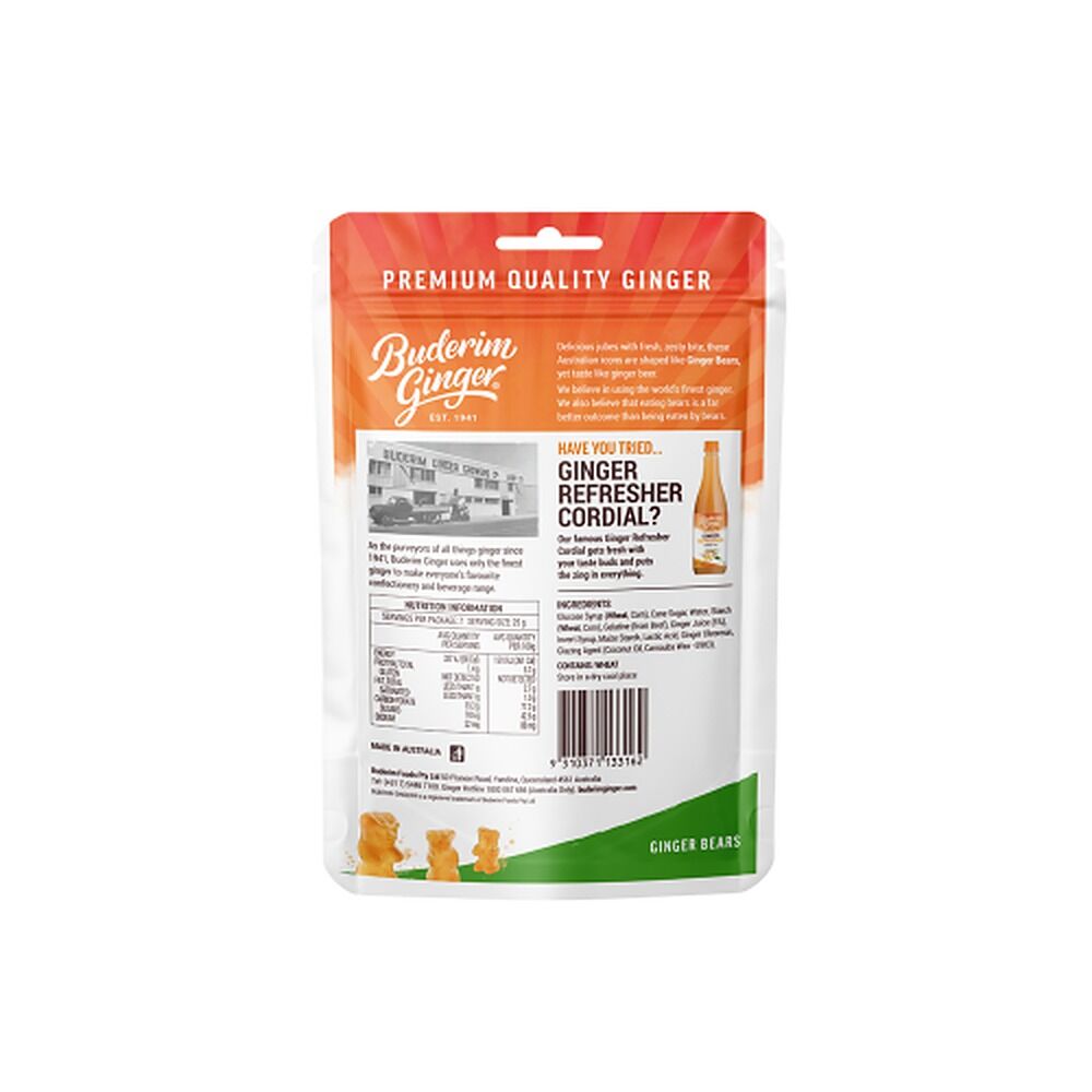 Buderim Ginger Bears 175g