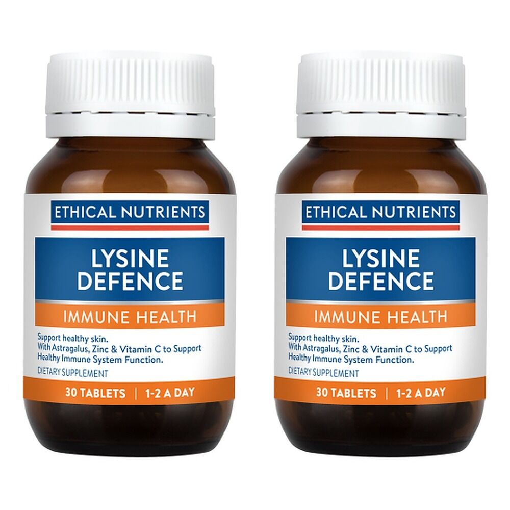 Ethical Nutrients Lysine Defence 30 Tablets Pack of 2