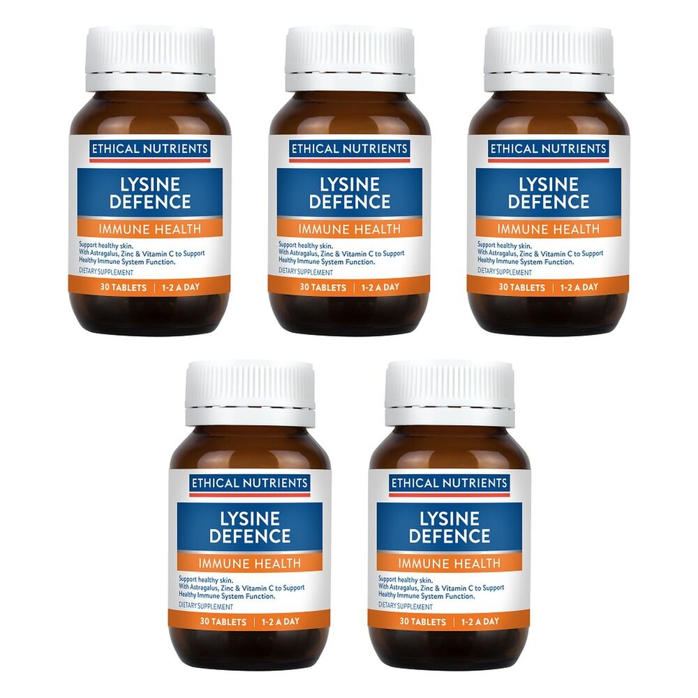 Ethical Nutrients Lysine Defence 30 Tablets Pack of 5