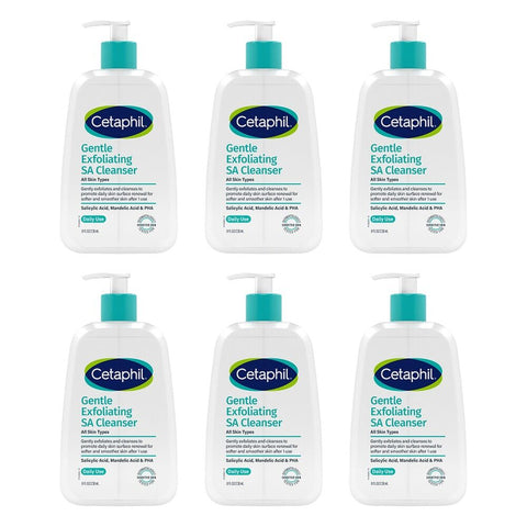Cetaphil Gentle Exfoliating SA Cleanser 236mL Pack of 6
