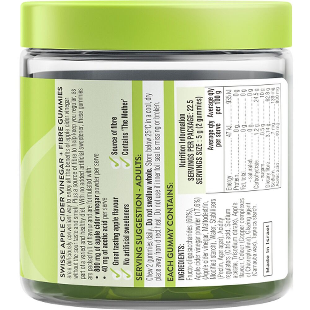 Swisse Apple Cider Vinegar + Fibre 45 Gummies