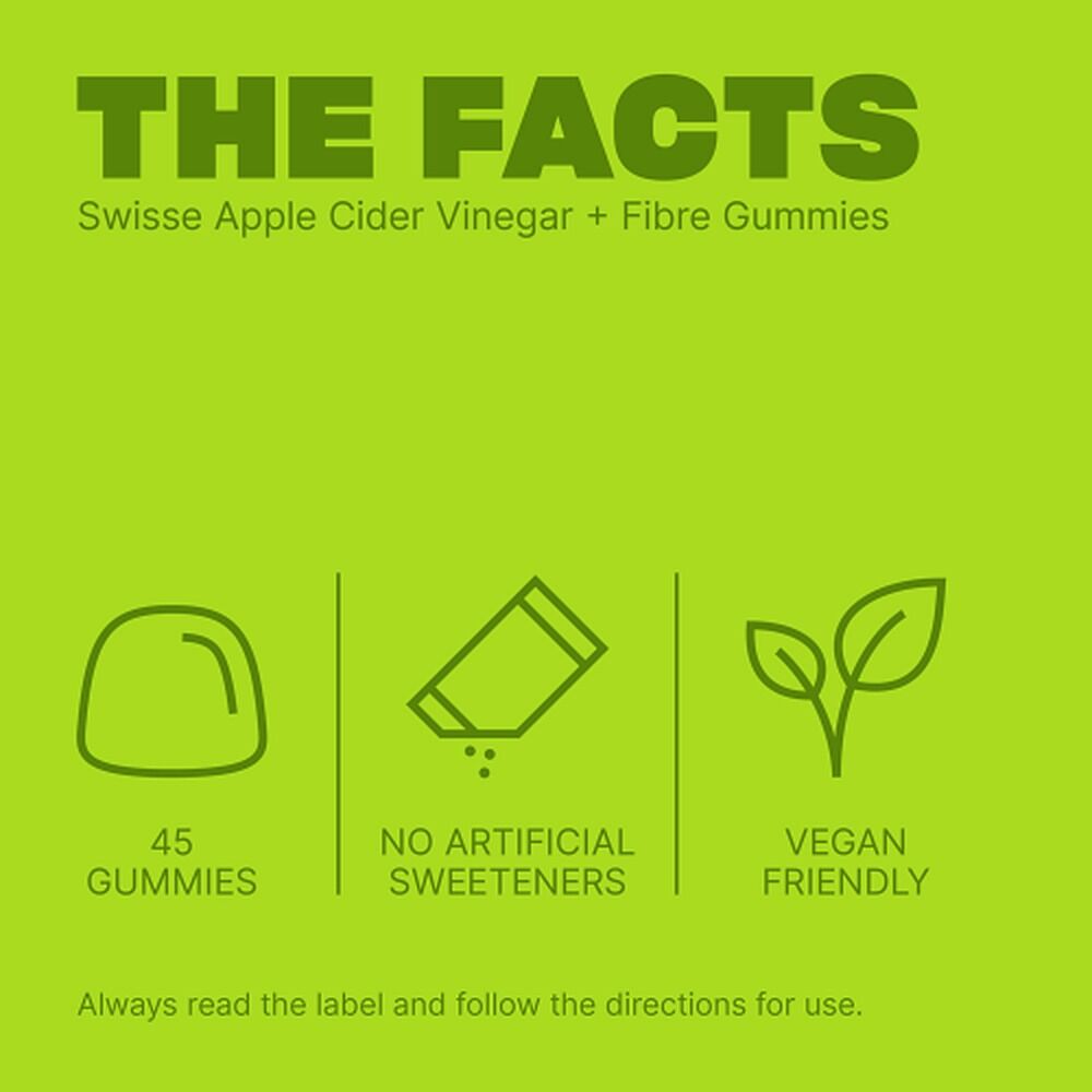 Swisse Apple Cider Vinegar + Fibre 45 Gummies