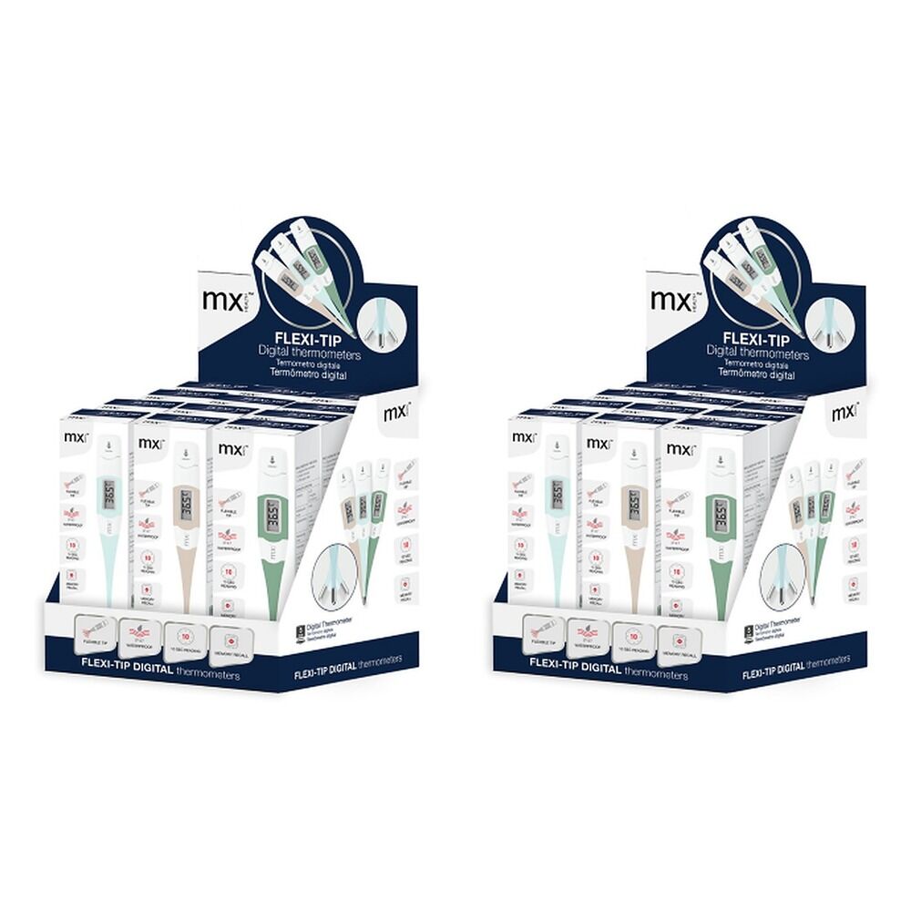 Medinox Digital Thermometer Flexi Tip 12 Unit Pack of 2
