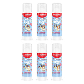 Colgate Kids Bluey Strawberry Toothpaste Pump 85g Pack of 6