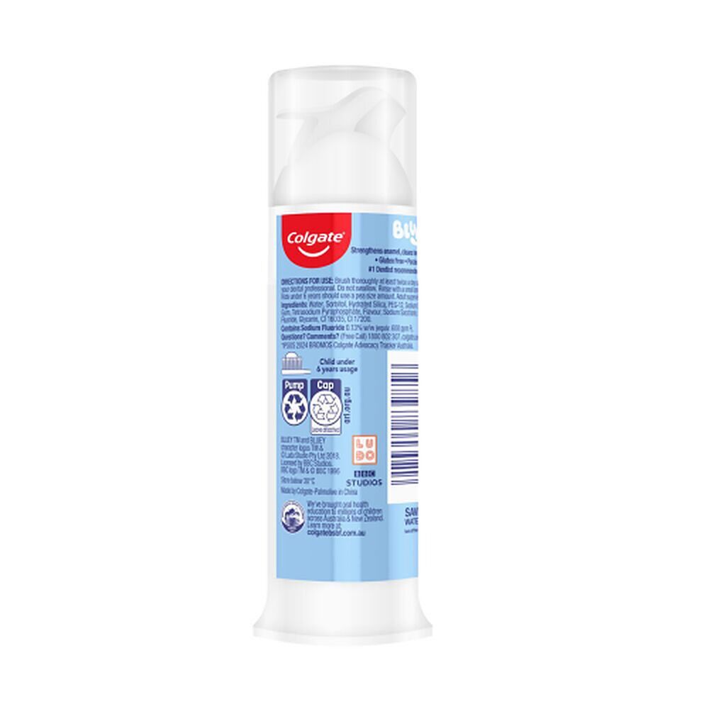 Colgate Kids Bluey Strawberry Toothpaste Pump 85g