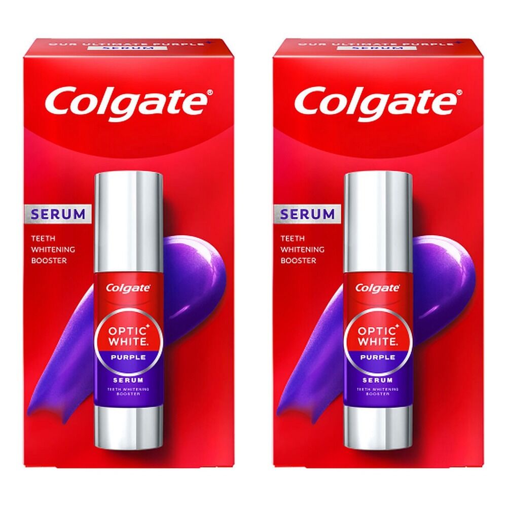 Colgate Optic White Purple Serum Whitening Booster 40mL Pack of 2