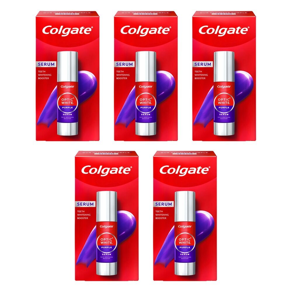 Colgate Optic White Purple Serum Whitening Booster 40mL Pack of 5