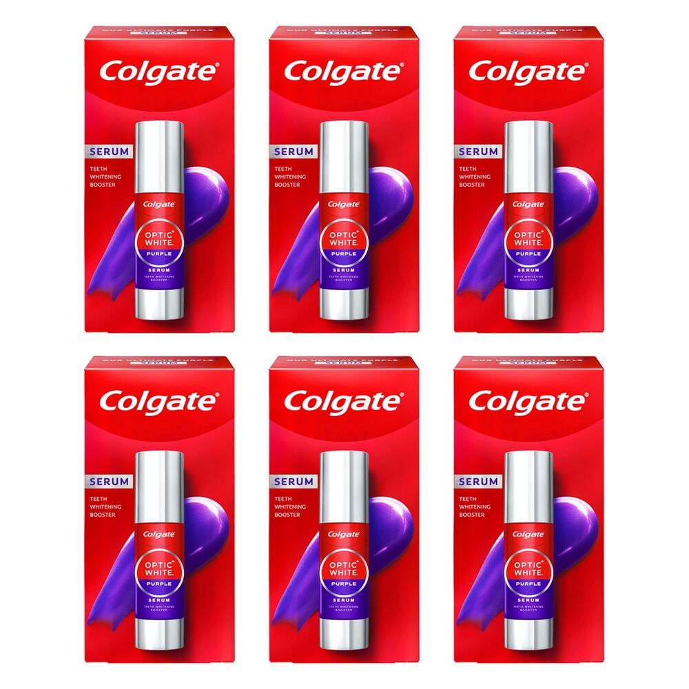 Colgate Optic White Purple Serum Whitening Booster 40mL Pack of 6