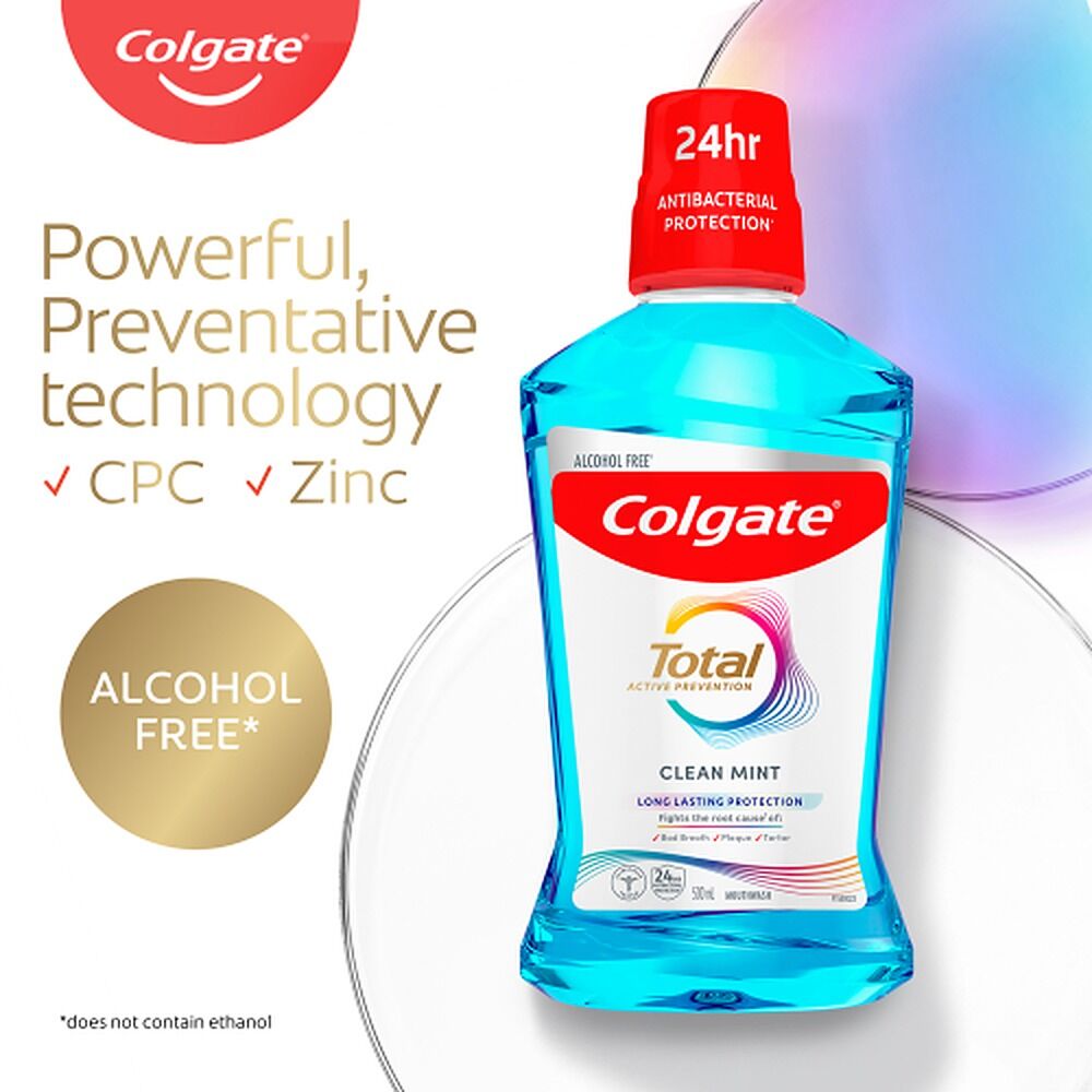 Colgate Total Mouth Wash Clean Mint 500mL