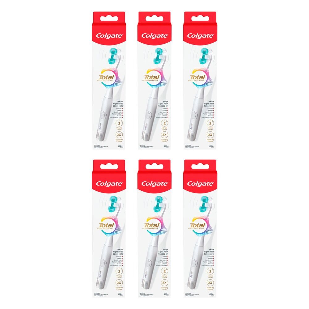 Colgate Total Active Prevention Powered Toothbrush Pack of 6