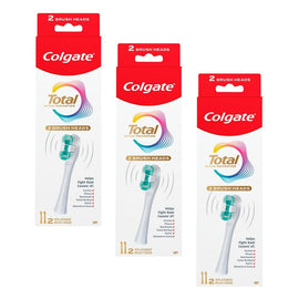 Colgate Total Battery Toothbrush Refill Heads 2 Pack Bundle of 3