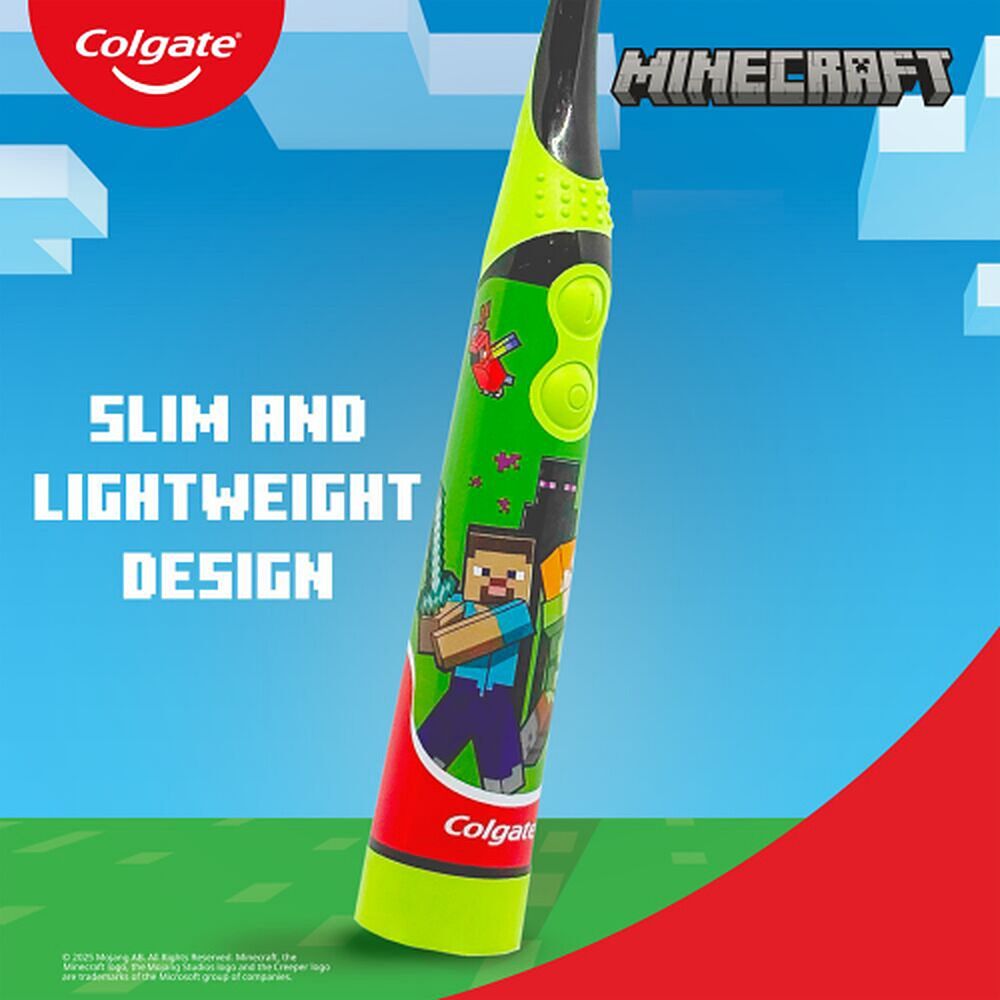 Colgate Kids Minecraft Sonic Power Toothbrush Extra Soft