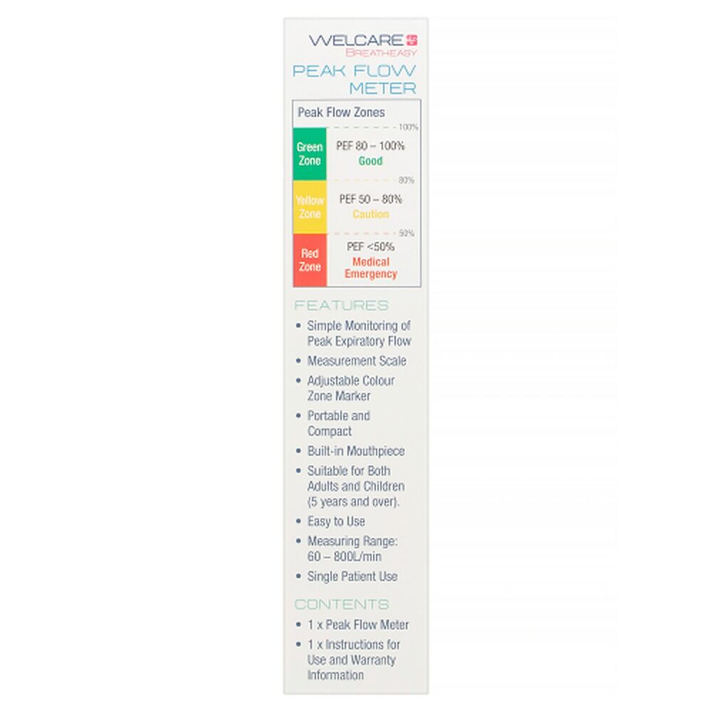 Welcare Breatheasy Peak Flow Meter
