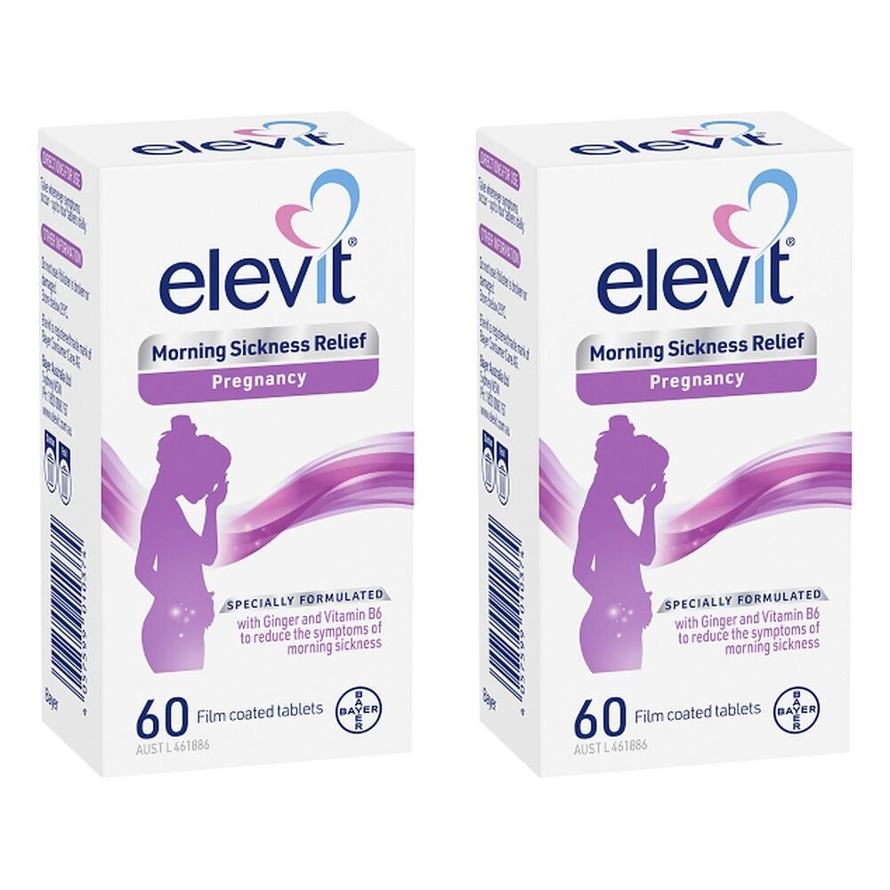 Elevit Morning Sickness Relief Pregnancy 60 Tablets Pack of 2