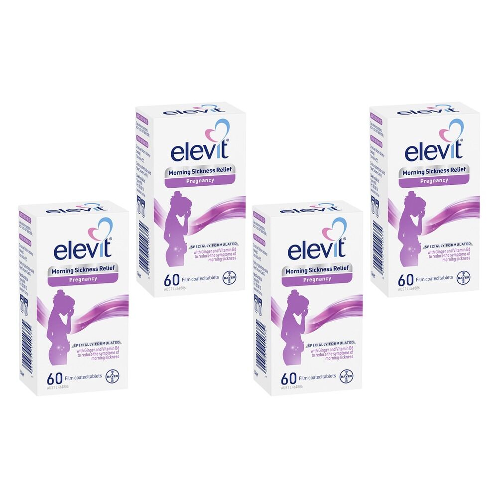 Elevit Morning Sickness Relief Pregnancy 60 Tablets Pack of 4