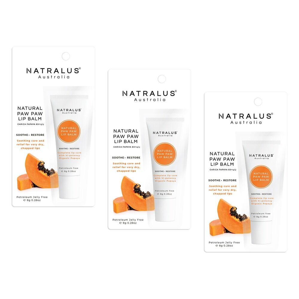 Natralus Pawpaw Balm 8g Pack of 3