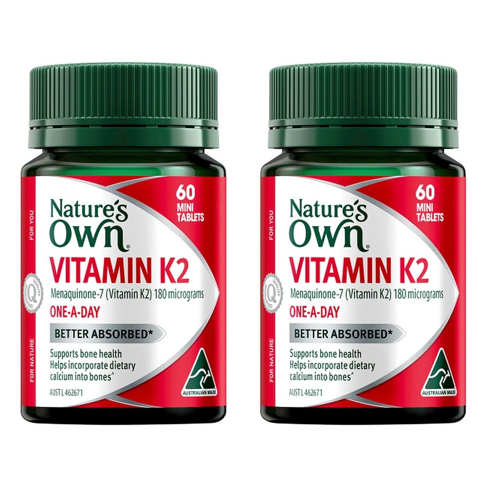 Nature's Own Vitamin K 60 Tablets Pack of 2
