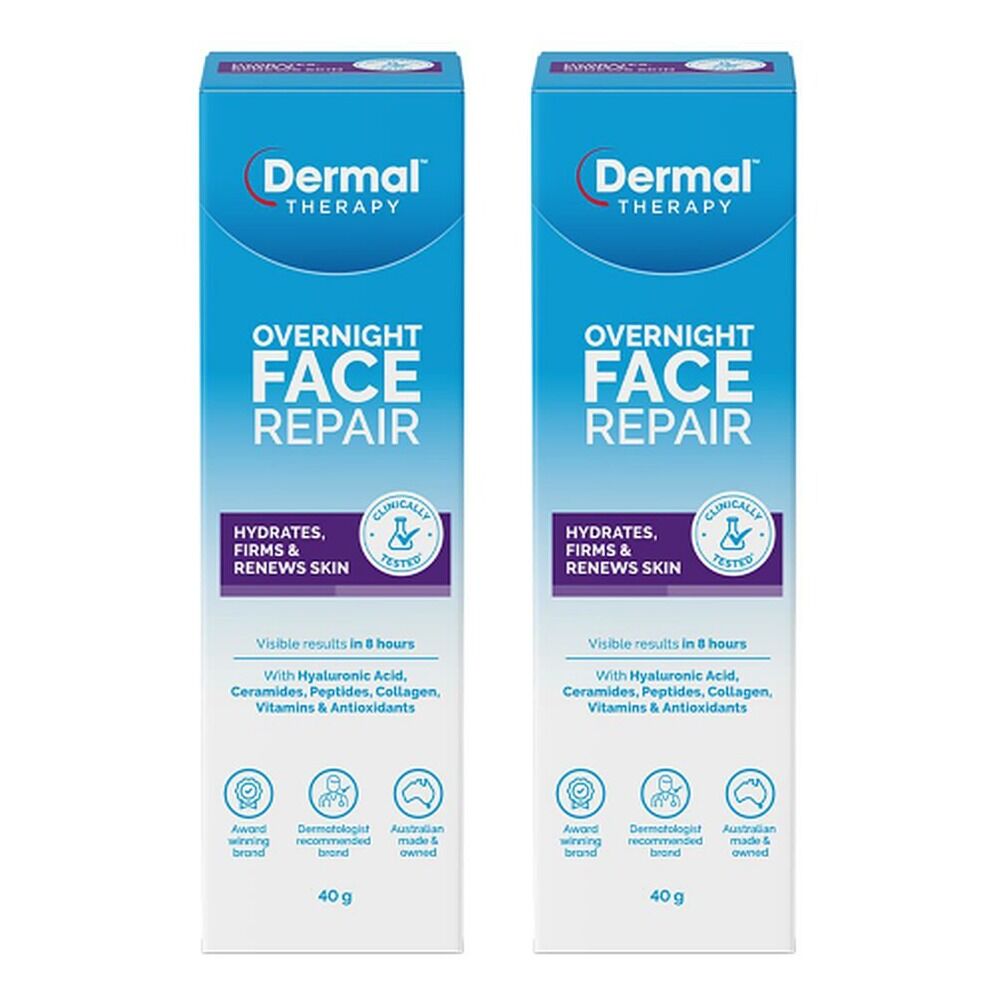 Dermal Therapy Overnight Face Repair 40g Pack of 2