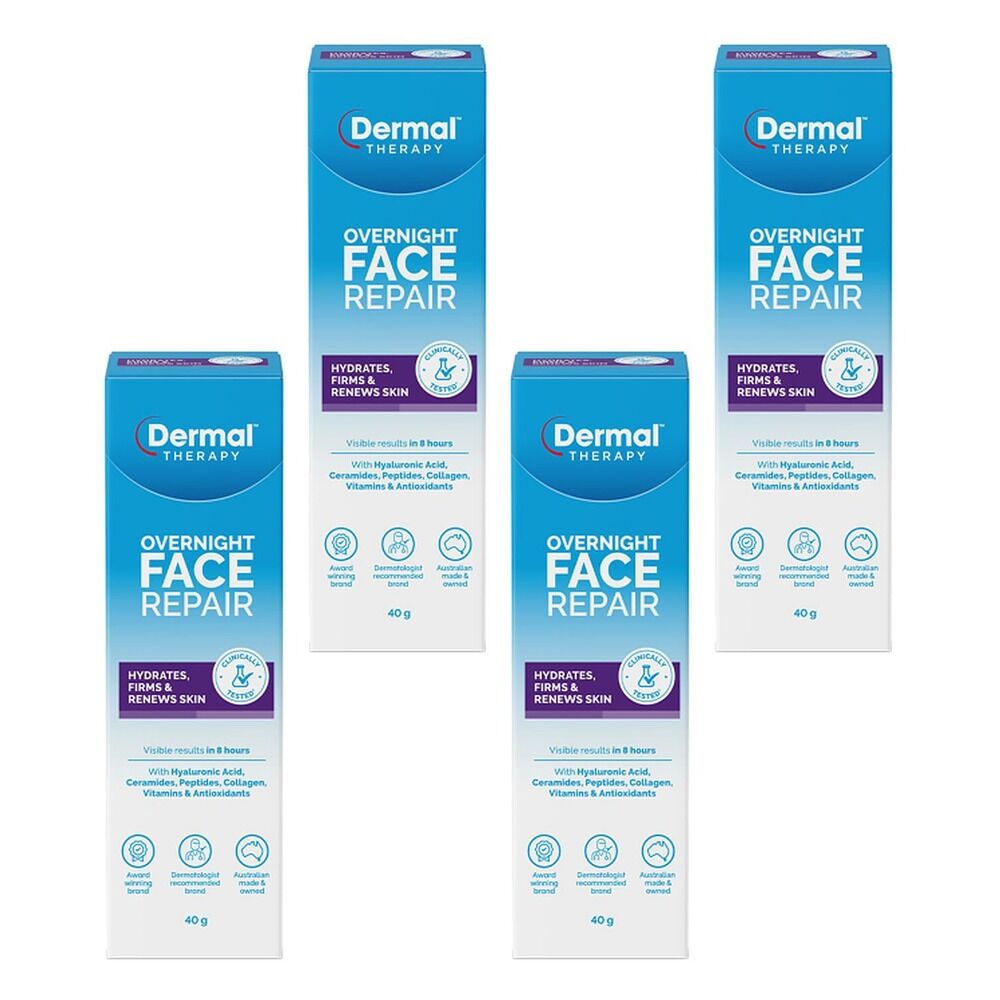 Dermal Therapy Overnight Face Repair 40g Pack of 4