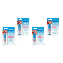 Dermal Therapy Lip Balm Stick Strawberry 4.8g x 6 Bundle of 4