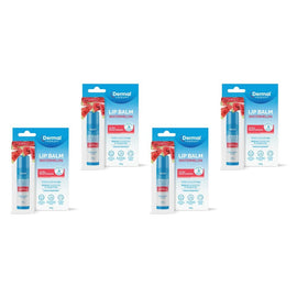 Dermal Therapy Lip Balm Stick Watermelon 4.8g x 6 Bundle of 4