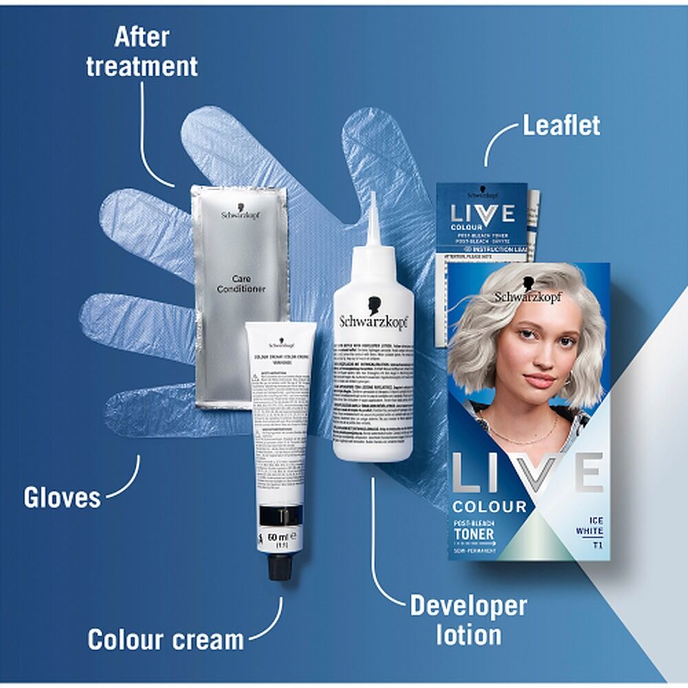 Schwarzkopf LIVE Colour Toner Ice White T1